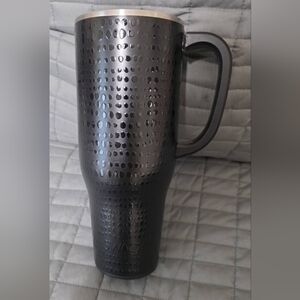 Stylish Black Textured Tumbler